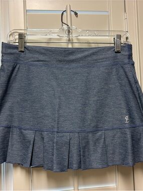Pleated Sofibella Tennis Skirt in Heather Blue
